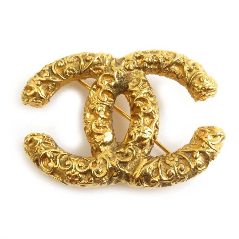CHANEL Gold Brooch - Picture 1 of 7
